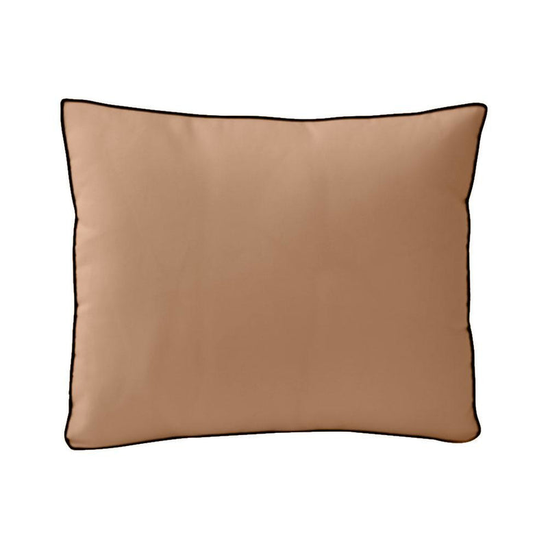 AD104 Contrast Piped Trim Large 26x30x6 Deep Seat Back Cushion Slip Cover Set