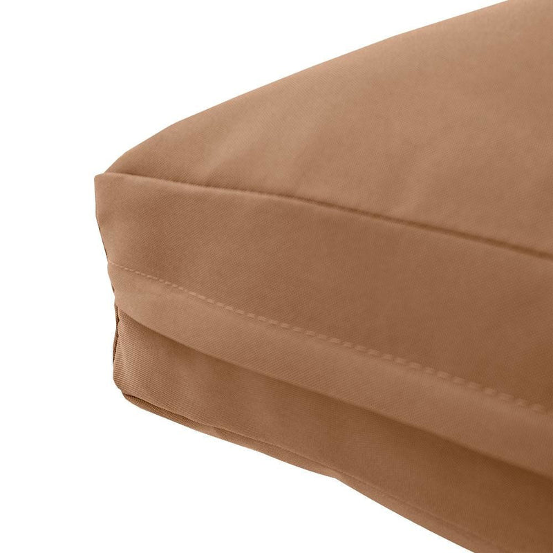 AD104 Knife Edge Medium 24x26x6 Deep Seat + Back Slip Cover Only Outdoor Polyester