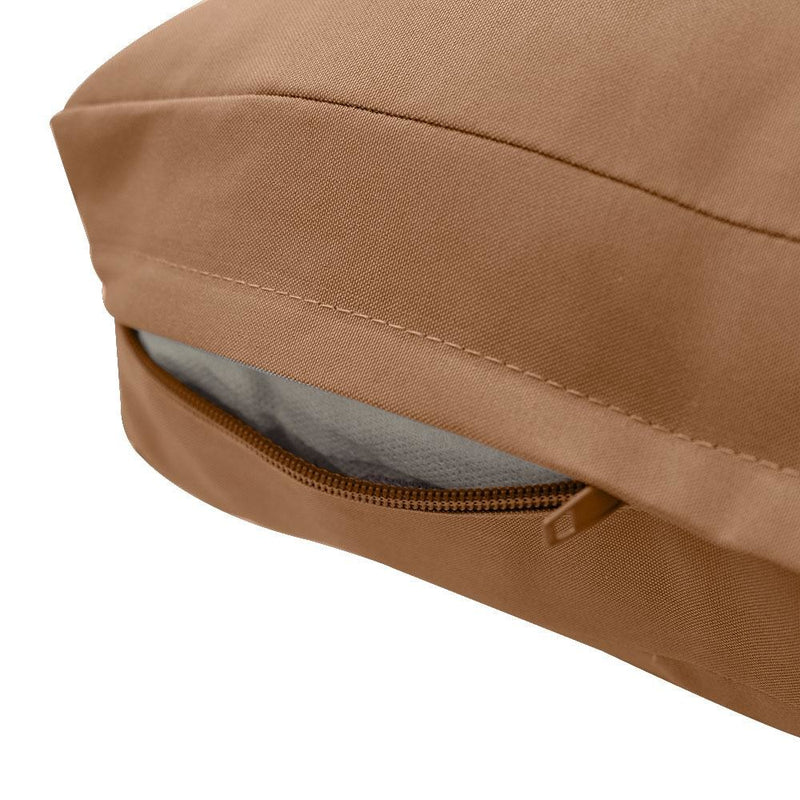 AD104 Knife Edge Medium 24x26x6 Deep Seat Back Cushion Slip Cover Set