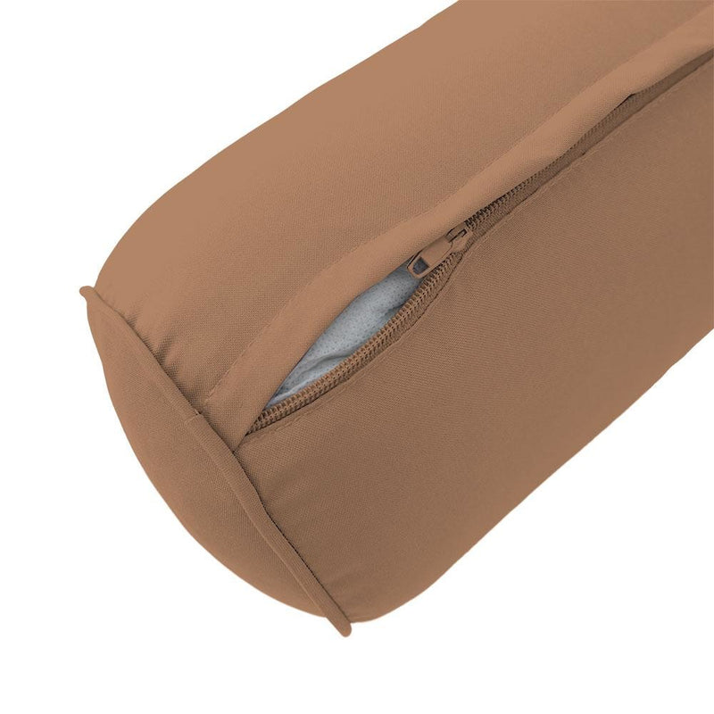 AD104 Pipe Trim Large 26x30x6 Outdoor Deep Seat Back Rest Bolster Cushion Insert Slip Cover Set