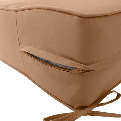 AD104 Piped Trim Large 26x30x6 Deep Seat + Back Slip Cover Only Outdoor Polyester