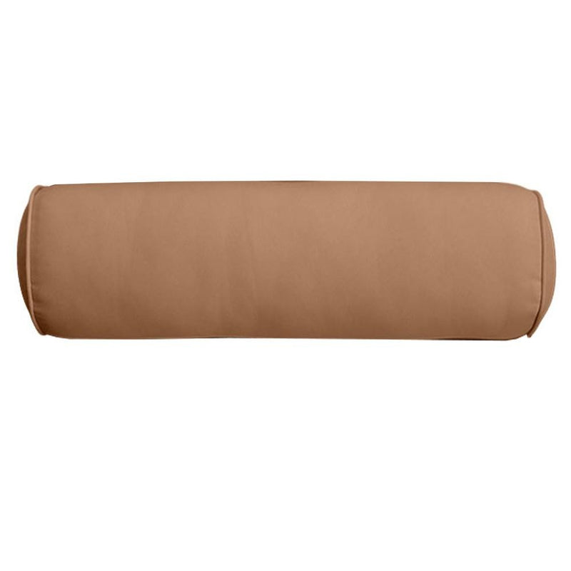 AD104 Piped Trim Large 26x6 Bolster Pillow Slip Cover Only