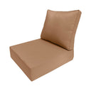 AD104 Piped Trim Medium 24x26x6 Deep Seat Back Cushion Slip Cover Set