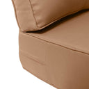 AD104 Piped Trim Medium 24x26x6 Deep Seat Back Cushion Slip Cover Set