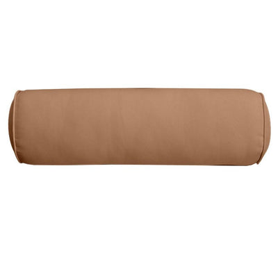 AD104 Piped Trim Small 23x6 Bolster Pillow Slip Cover Only