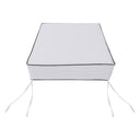 AD105 Contrast Pipe Trim Small 23x24x6 Deep Seat Back Cushion Slip Cover Set