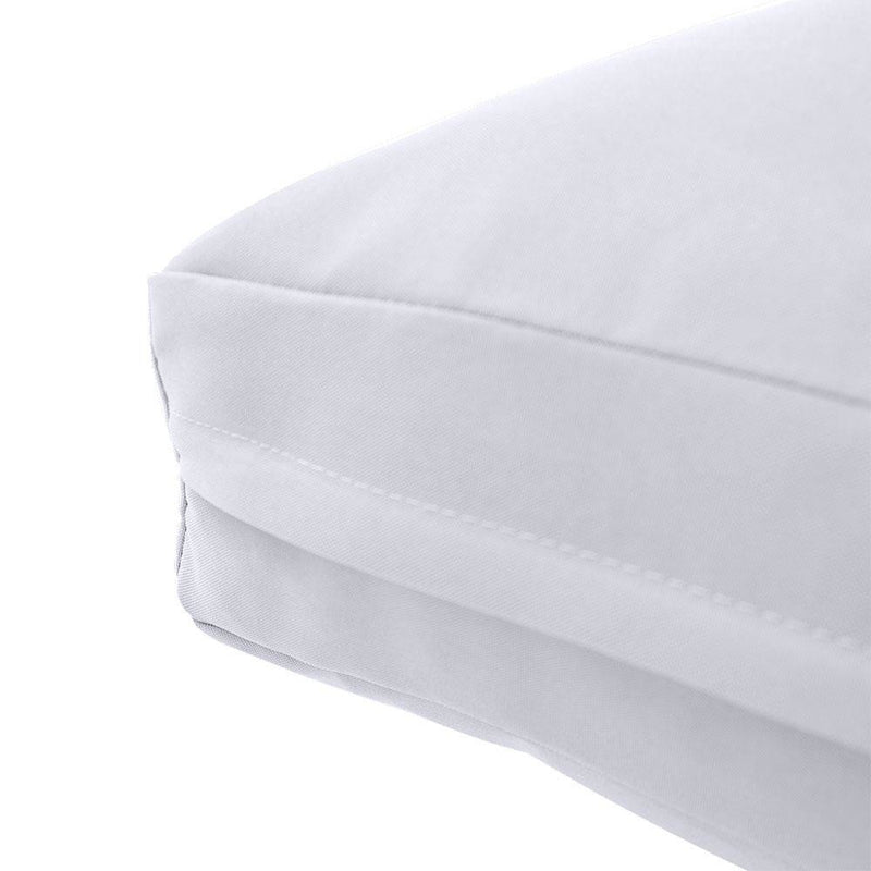 AD105 Knife Edge Large 26x30x6 Deep Seat Back Cushion Slip Cover Set