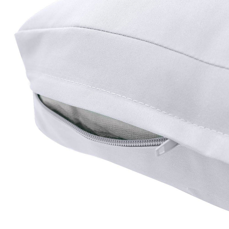 AD105 Knife Edge Large 26x30x6 Deep Seat Back Cushion Slip Cover Set