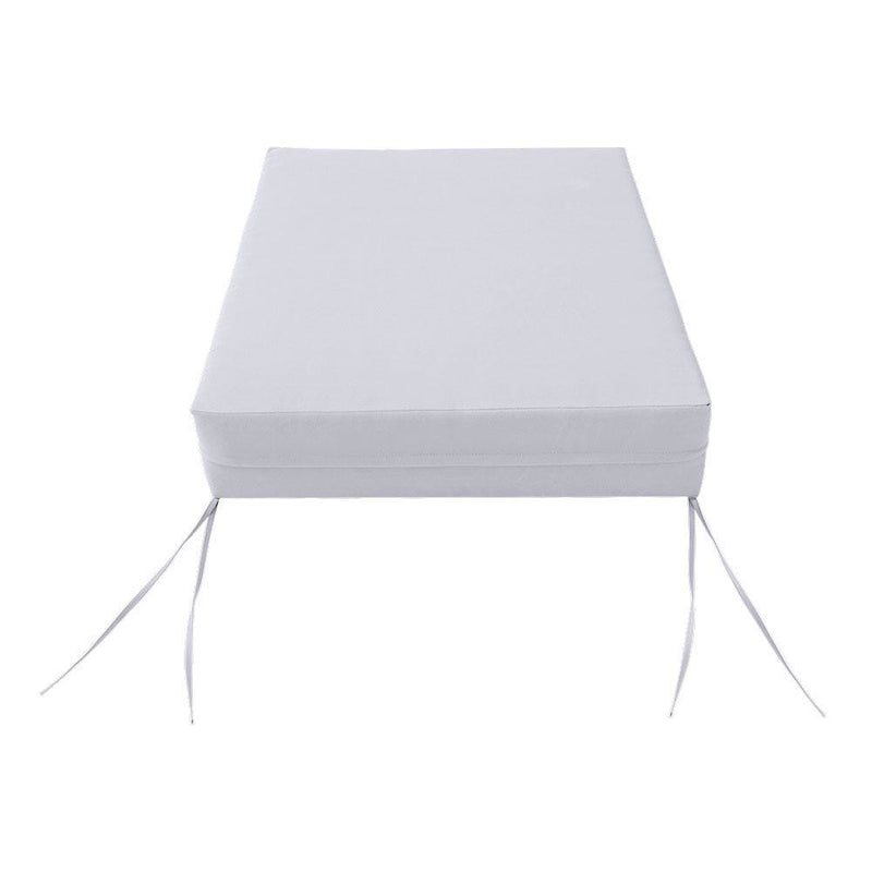 AD105 Knife Edge Large 26x30x6 Deep Seat Back Cushion Slip Cover Set