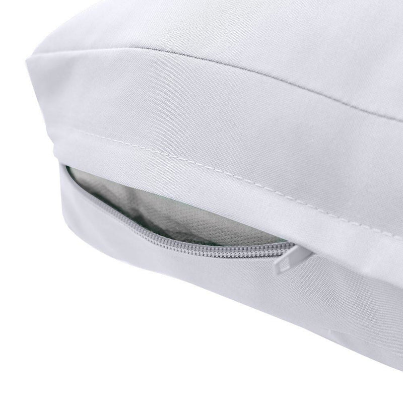 AD105 Knife Edge Large 26x30x6 Outdoor Deep Seat Back Rest Bolster Cushion Insert Slip Cover Set