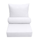 AD105 Knife Edge Small 23x24x6 Outdoor Deep Seat Back Rest Bolster Cushion Insert Slip Cover Set