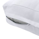 AD105 Knife Edge Small 23x24x6 Outdoor Deep Seat Back Rest Bolster Cushion Insert Slip Cover Set