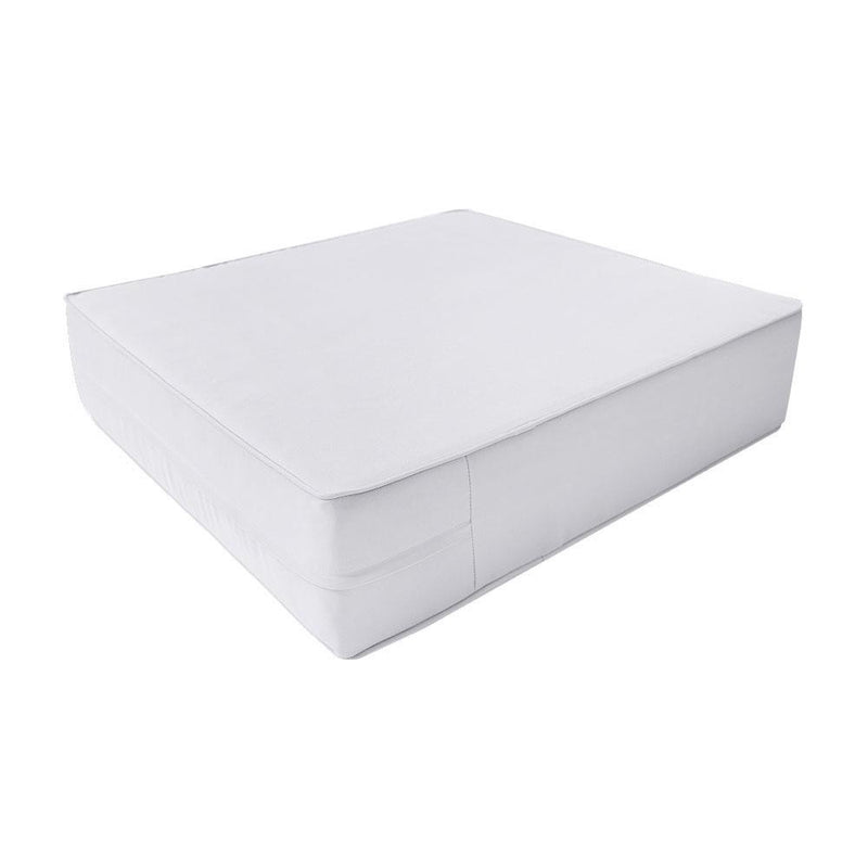 AD105 Piped Trim Medium 24x26x6 Deep Seat Back Cushion Slip Cover Set