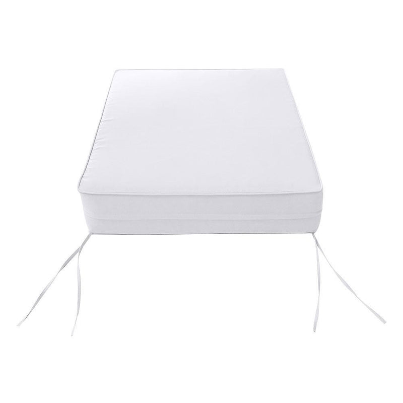 AD105 Piped Trim Medium 24x26x6 Deep Seat Back Cushion Slip Cover Set
