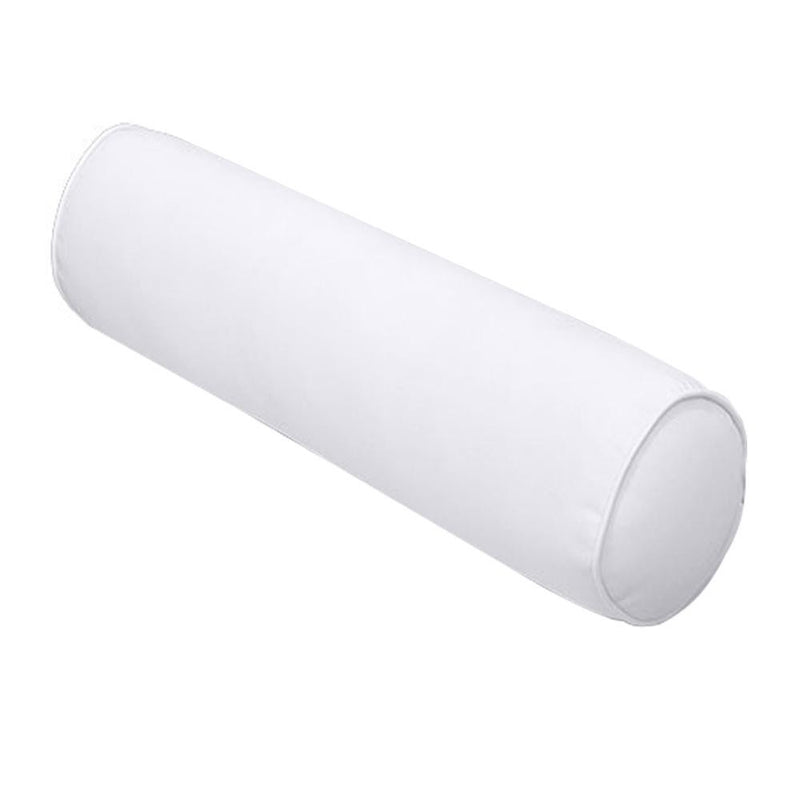 AD105 Piped Trim Medium 24x6 Bolster Pillow Slip Cover Only