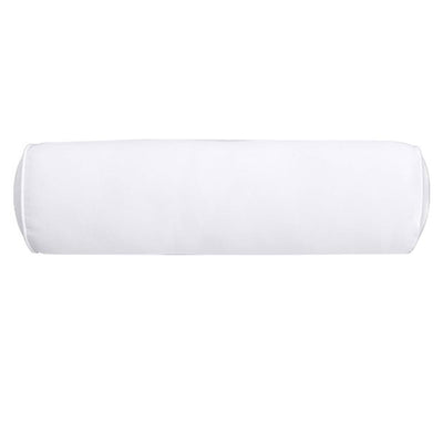 AD105 Piped Trim Small 23x6 Bolster Pillow Slip Cover Only