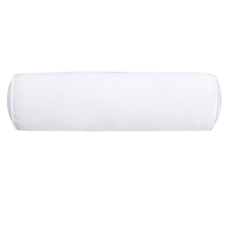 AD105 Piped Trim Small 23x6 Bolster Pillow Slip Cover Only
