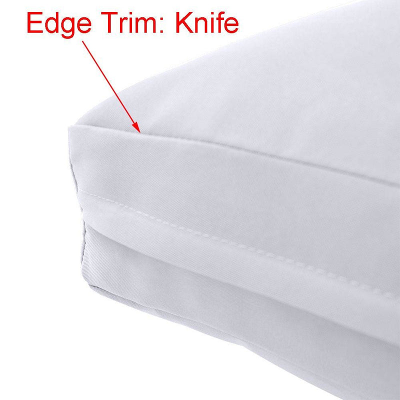 AD106 Knife Edge 8" Twin-XL Mattress Size 80x39x8 Outdoor Daybed Fitted Sheet Slip Cover Only
