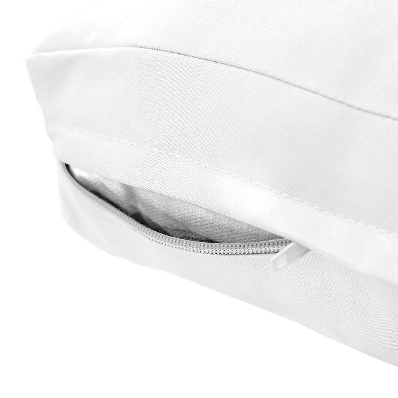 AD106 Knife Edge Large 26x30x6 Deep Seat Back Cushion Slip Cover Set