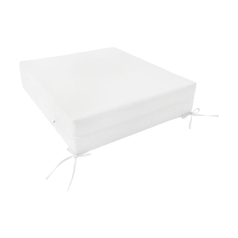AD106 Knife Edge Large 26x30x6 Deep Seat Back Cushion Slip Cover Set