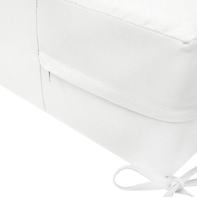 AD106 Knife Edge Medium 24x26x6 Deep Seat Back Cushion Slip Cover Set