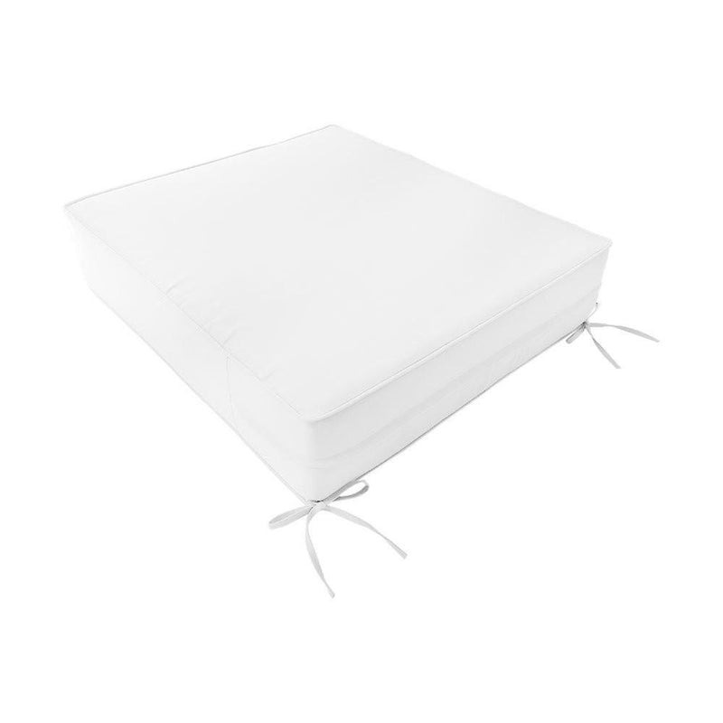 AD106 Pipe Trim Large 26x30x6 Outdoor Deep Seat Back Rest Bolster Cushion Insert Slip Cover Set
