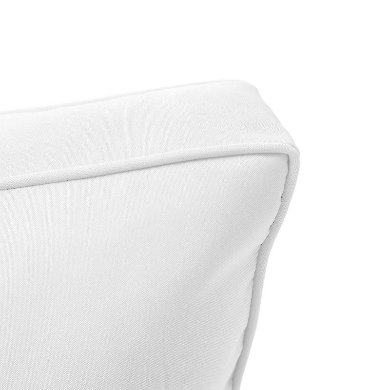 AD106 Pipe Trim Large 26x30x6 Outdoor Deep Seat Back Rest Bolster Cushion Insert Slip Cover Set