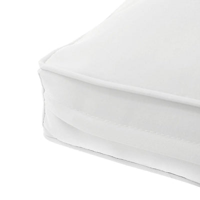 AD106 Pipe Trim Small 23x24x6 Deep Seat Back Cushion Slip Cover Set