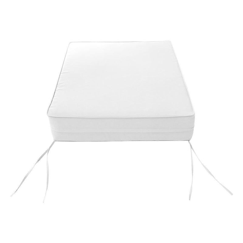 AD106 Piped Trim Large 26x30x6 Deep Seat + Back Slip Cover Only Outdoor Polyester