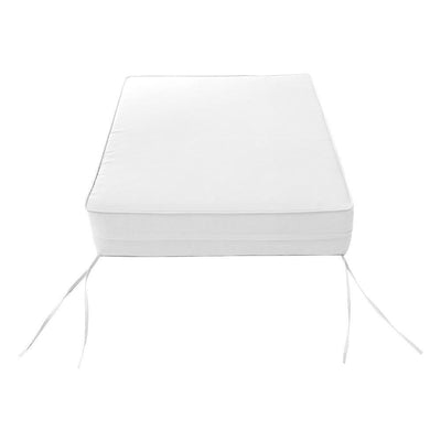AD106 Piped Trim Medium 24x26x6 Deep Seat Back Cushion Slip Cover Set