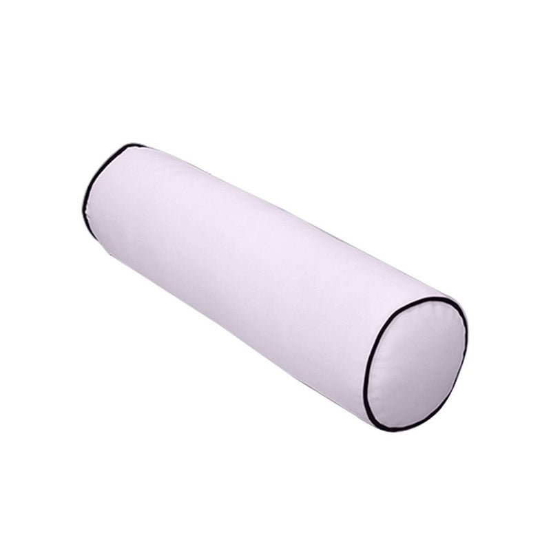 AD107 Contrast Pipe Trim Large 26x30x6 Outdoor Deep Seat Back Rest Bolster Insert Slip Cover Set