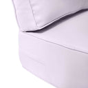 AD107 Pipe Trim Large 26x30x6 Outdoor Deep Seat Back Rest Bolster Cushion Insert Slip Cover Set