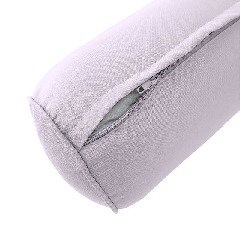 AD107 Pipe Trim Medium 24x26x6 Outdoor Deep Seat Back Rest Bolster Cushion Insert Slip Cover Set