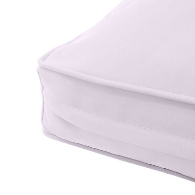 AD107 Pipe Trim Small 23x24x6 Deep Seat Back Cushion Slip Cover Set