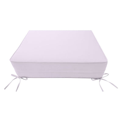AD107 Piped Trim Medium 24x26x6 Deep Seat Back Cushion Slip Cover Set