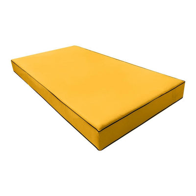 AD108 Contrast Pipe Trim 6" Twin-XL Mattress Size 80x39x6 Outdoor Daybed Fitted Sheet Slip Cover Only