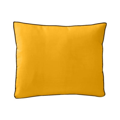 AD108 Contrast Piped Trim Medium 24x26x6 Deep Seat Back Cushion Slip Cover Set