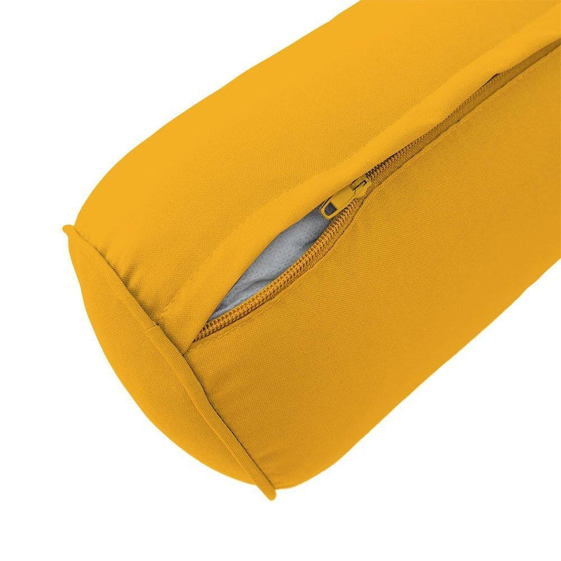 AD108 Pipe Trim Large 26x30x6 Outdoor Deep Seat Back Rest Bolster Cushion Insert Slip Cover Set