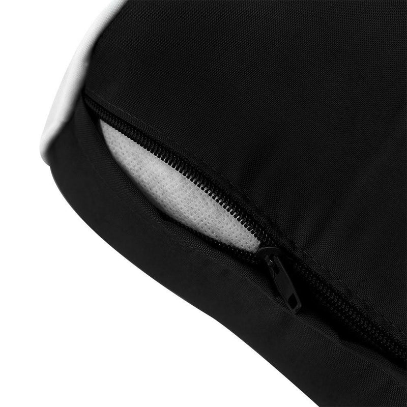 AD109 Contrast Pipe Trim Large 26x30x6 Outdoor Deep Seat Back Rest Bolster Insert Slip Cover Set