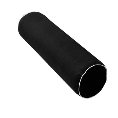AD109 Contrast Pipe Trim Large 26x30x6 Outdoor Deep Seat Back Rest Bolster Insert Slip Cover Set