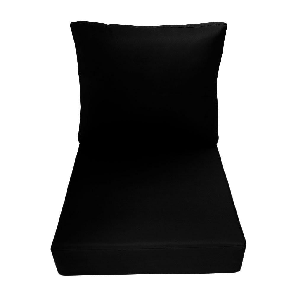 Replacement Deep Seat Cushion Cover Only - 23x24x6 Inches, Water Repellent Polyester, Zipper