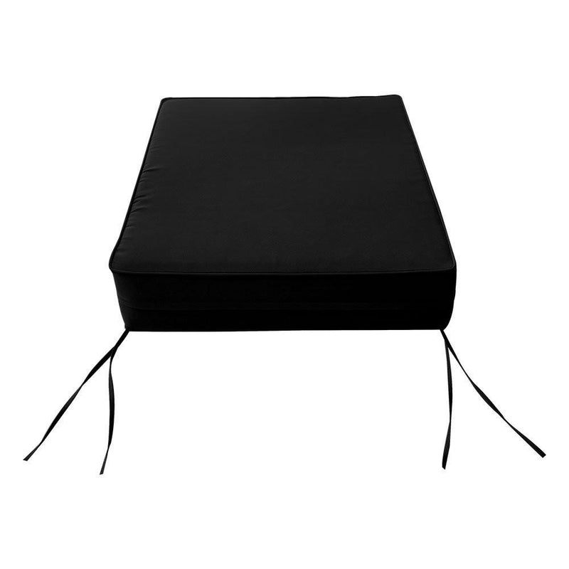 AD109 Pipe Trim Large 26x30x6 Outdoor Deep Seat Back Rest Bolster Cushion Insert Slip Cover Set