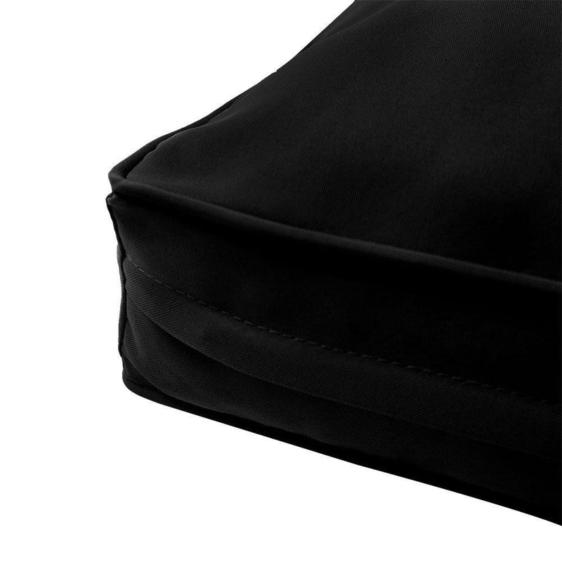 AD109 Pipe Trim Small 23x24x6 Deep Seat Back Cushion Slip Cover Set