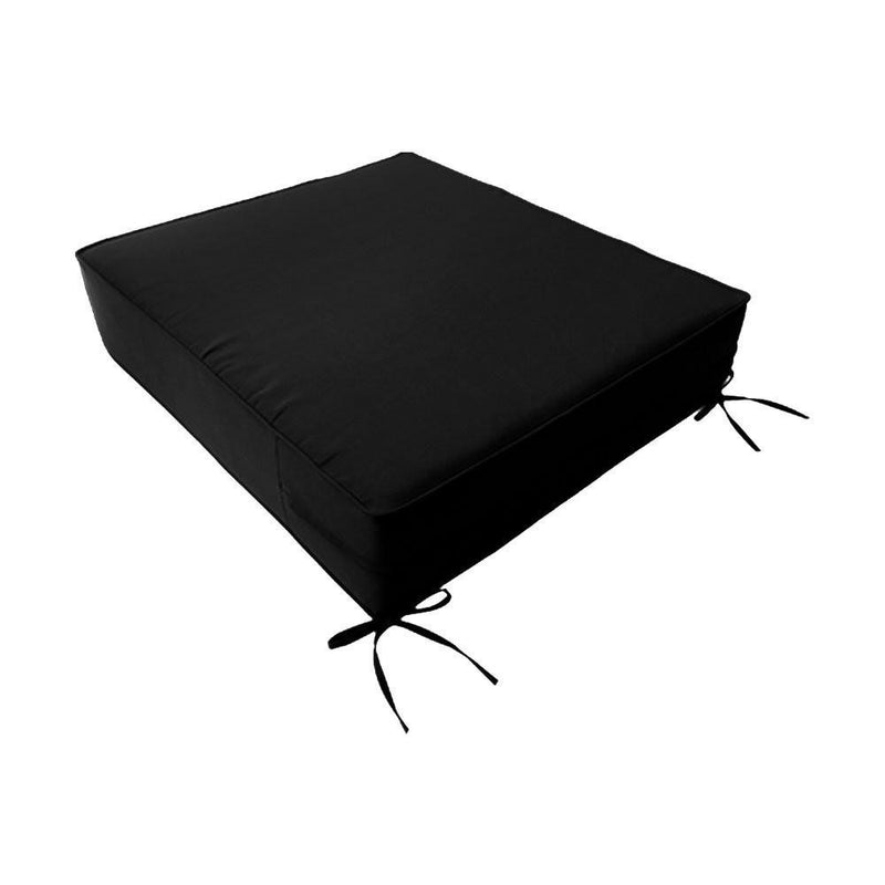 AD109 Pipe Trim Small 23x24x6 Deep Seat Back Cushion Slip Cover Set