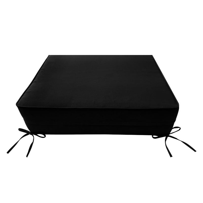AD109 Pipe Trim Small 23x24x6 Deep Seat Back Cushion Slip Cover Set