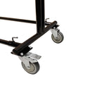 64" H Adjustable Double Bar Retail Clothing Garment Rack Display Clothes Hanger with Wheels