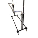 64" H Adjustable Double Bar Retail Clothing Garment Rack Display Clothes Hanger with Wheels