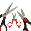 Assorted Scissors Set Kitchen Scissors Mini Foldable Scissors-3 Pc