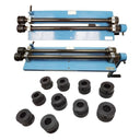 Bead Roller Rotary Machine Clamp Bench Vise Steel Sheet Metal Rolling 6 Dies Set