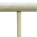 9" x 7" Beige Linen Oval Single T-Bar Watch & Bracelet Display – Jewelry Holder for Watches, Bangles & Bracelets, Retail Counter & Showcase Display